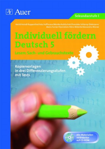 Individuell fördern Deutsch Individuell fördern 5 Lesen Sachtexte m 1 CD-ROM - ua Kartoniert (TB)