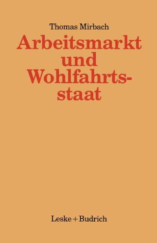 Arbeitsmarkt und Wohlfahrtsstaat (Kieler Beiträge zur Politik und Sozialwissenschaft)