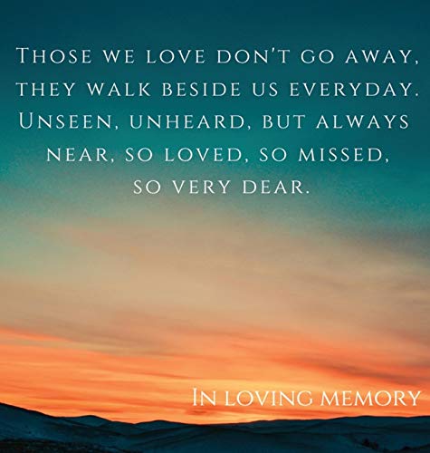 Funeral book, in loving memory (Hardcover): Memory book, comments book, condolence book for funeral, remembrance, celebration of life, in loving ... guest book, memorial service guest book