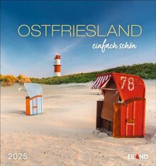 Ostfriesland Postkartenkalender 2025 - einfach schön: Schafe, Leuchttürme und Meer: Urlaubsfeeling in einem kleinen Kalender zum Aufstellen. ... (Postkartenkalender Eiland)