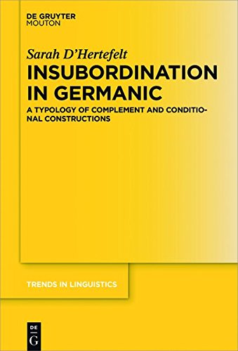 Insubordination in Germanic: A Typology of Complement and Conditional Constructions (Trends in Linguistics. Studies and Monographs [TiLSM], Band 318)