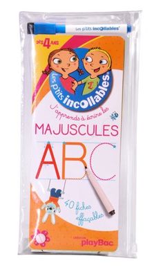 J'apprends à écrire les majuscules dès 4 ans : 40 fiches effaçables