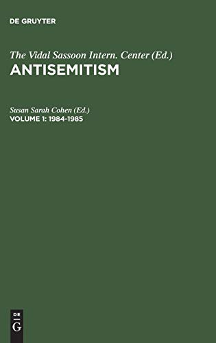 Antisemitism. An Annotated Bibliography: (1984-1985): BD 1