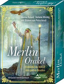 Merlin-Orakel – Entdecke die Magie des großen Druiden: - 44 Karten mit Begleitbuch von Ruland, Jeanne | Buch | Zustand gut