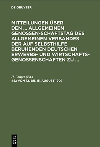 Leipzig, vom 12. bis 15. August 1907