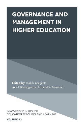 Governance and Management in Higher Education (Innovations in Higher Education Teaching and Learning, 43)