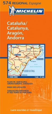 Aragon, Cataluna (Michelin Regional Maps)