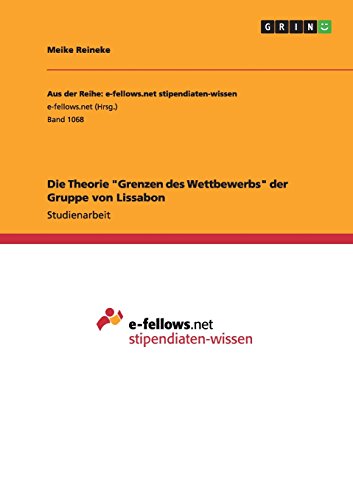 Die Theorie Grenzen des Wettbewerbs der Gruppe von Lissabon