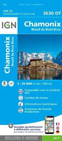 Chamonix - Massif du Mont Blanc 1:25 000