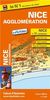 Plan de Nice et de son agglomération - Echelle : 1/12 500 - Localisation des stations Vélobleu