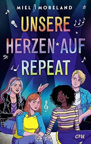 Buchcover Unsere Herzen auf Repeat von Miel Moreland