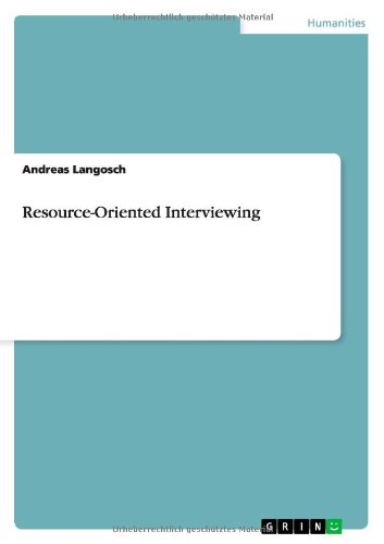 Resource-Oriented Interviewing