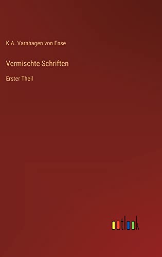 Vermischte Schriften: Erster Theil