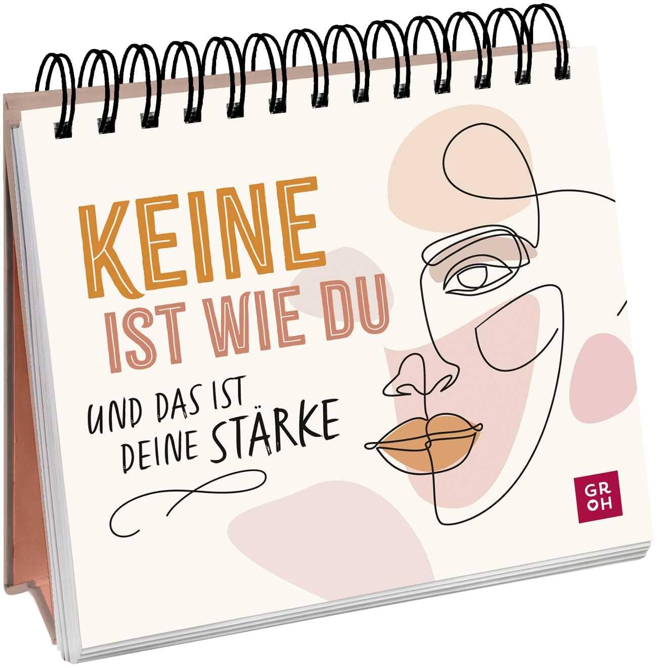 Keine ist wie du und das ist deine Stärke - Aufstellbuch: Minibuch zum Aufstellen. Mit liebevollen Sprüchen und Botschaften für eine große Portion Selbstliebe, Wertschätzung und Mut