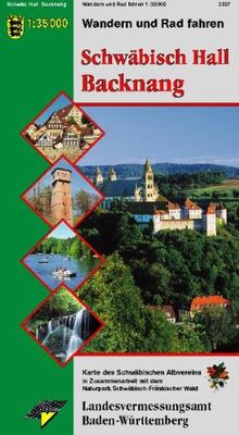 Wanderkarte Schwäbisch Hall Backnang: Wandern und Radfahren