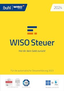 WISO Steuer 2024 (für Steuerjahr 2023), Für Windows, Mac, Smartphones und Tablets, Standardverpackung