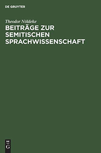 Beiträge zur semitischen Sprachwissenschaft