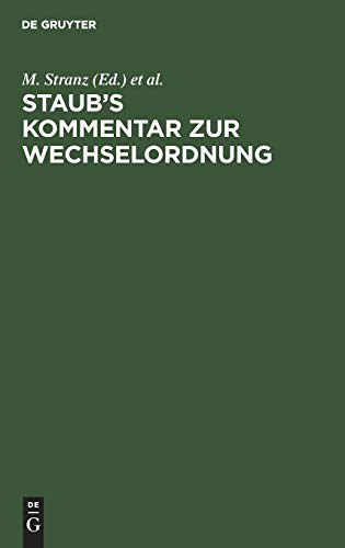 Staub’s Kommentar zur Wechselordnung