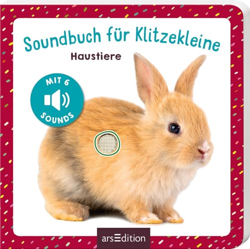 Soundbuch für Klitzekleine – Haustiere: Allererstes Soundbuch mit 6 hochwertigen Tiergeräuschen für Kinder ab 12 Monaten