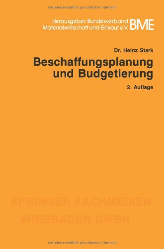 Beschaffungsplanung und Budgetierung (Gabler-Studientexte)