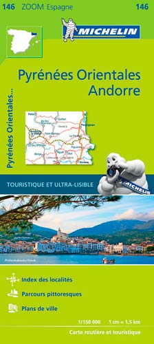 PIRENEOS ORIENTALES 11146 CARTE ZOOM MICHELIN KAAR