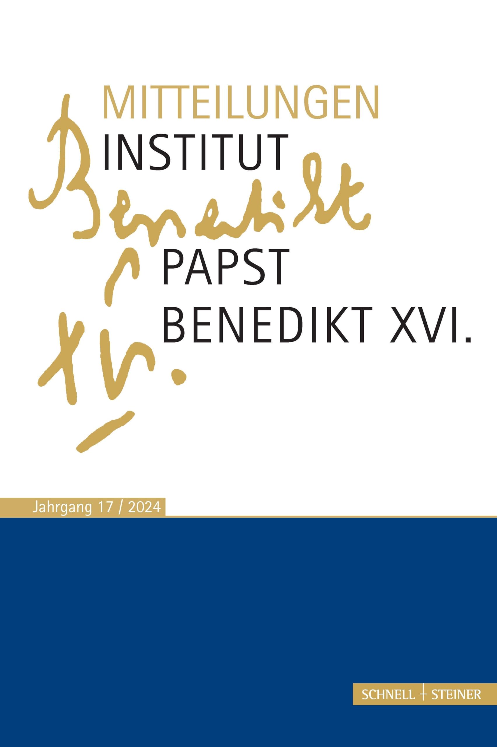 Mitteilungen Institut Papst Benedikt XVI.: Bd. 18