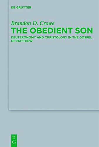 The Obedient Son: Deuteronomy and Christology in the Gospel of Matthew (Beihefte zur Zeitschrift für die neutestamentliche Wissenschaft, Band 188)