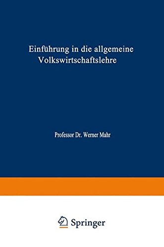 Einführung in die Allgemeine Volkswirtschaftslehre (Die Versicherung)
