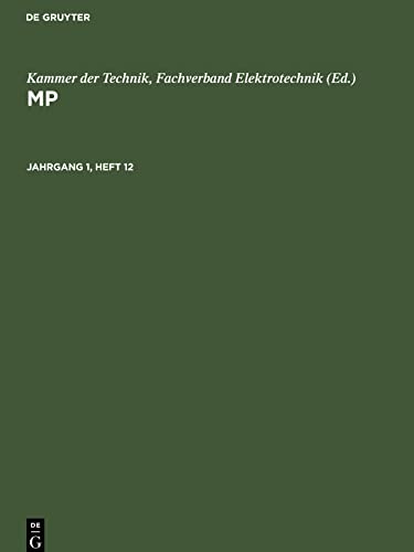 MP, Jahrgang 1, Heft 12, MP Jahrgang 1, Heft 12