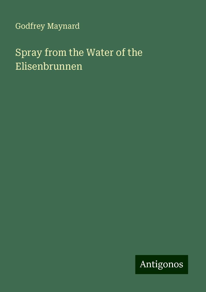 Spray from the Water of the Elisenbrunnen