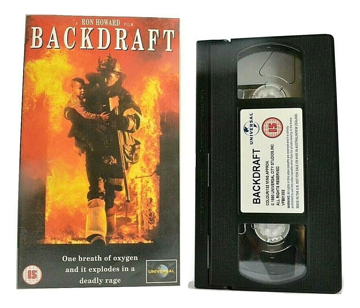 Backdraft [VHS] [UK Import] von Ron Howard - VHStape
