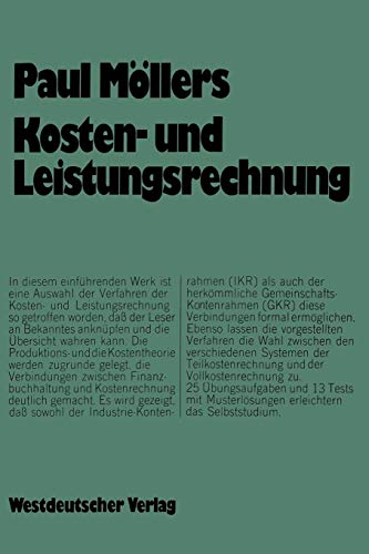Kosten- und Leistungsrechnung: Einführung und Arbeitsbuch