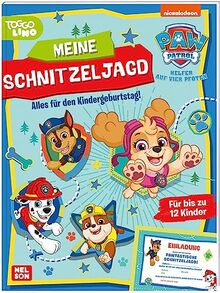 PAW Patrol: Meine Schnitzeljagd: Alles für den Kindergeburtstag! | Einladungen, Rätsel und Urkunden für bis zu 12 Kinder (ab 4 Jahren)