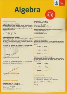 Mathematik auf einen Blick Algebra