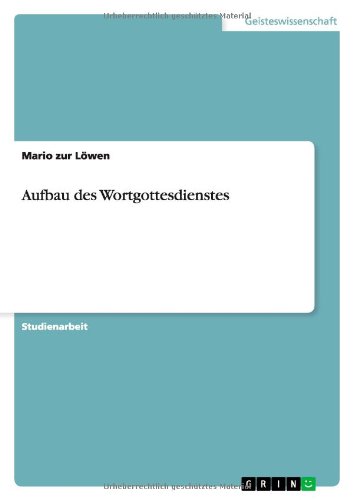 Aufbau des Wortgottesdienstes