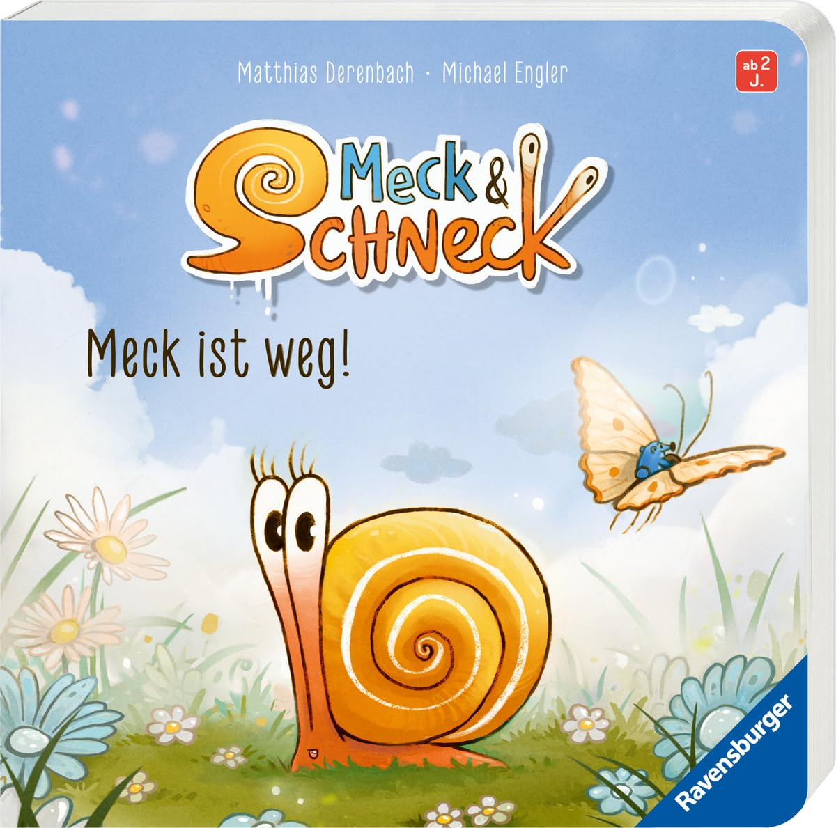 Engler, Michael: Meck und Schneck: Meck ist weg! Gefühlstarkes Pappbilderbuch für Kinder ab 2 Jahren zum Entdecken und Suchen.