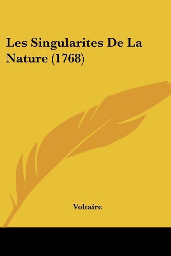 Die Buchhandlung in Oelde hat das Buch Les Singularites De La Nature (1768)