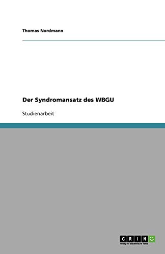Der Syndromansatz des WBGU