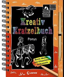 Kreativ-Kratzelbuch: Ponys: für Mädchen ab 5 Jahre