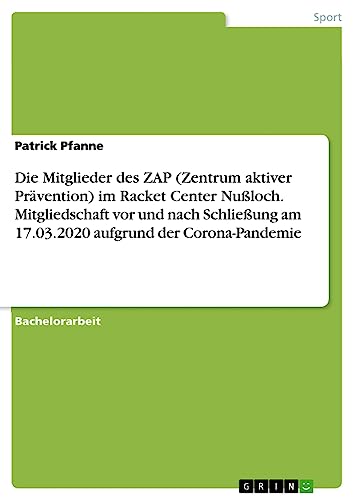 Die Mitglieder des ZAP (Zentrum aktiver Prävention) im Racket Center Nußloch. Mitgliedschaft vor und nach Schließung am 17.03.2020 aufgrund der Corona-Pandemie