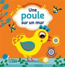 Une poule sur un mur