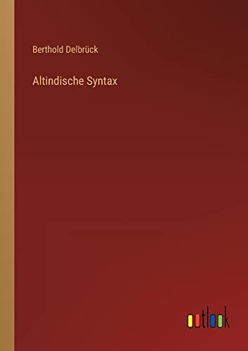 Altindische Syntax