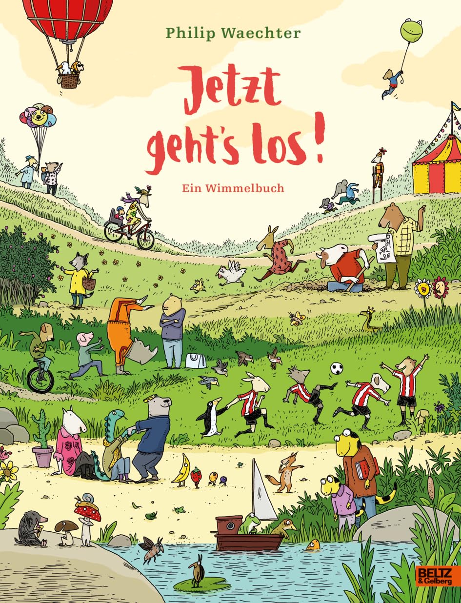 Jetzt geht's los. Ein Wimmelbuch: Vierfarbiges Pappbilderbuch