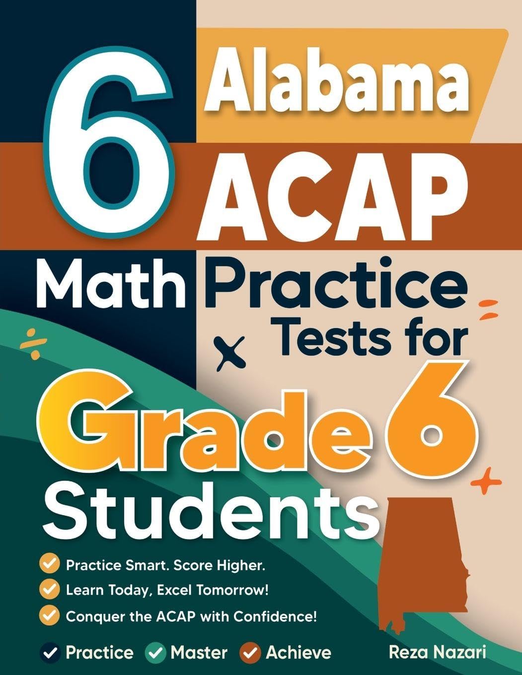 6 Alabama ACAP Math Practice Tests for Grade 6 Students von Reza Nazari ...