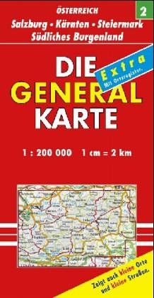 Die Generalkarten Österreich, Großblatt, Bl.2, Salzburg, Steiermark, Kärnten: Salzburg, Steiermark, Karnten (Marco Polo Regional Maps)