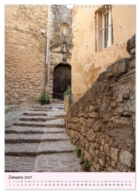 Provence - Scenic Villages of France (Wall Calendar 2027 DIN A3 portrait), CALVENDO 12 Month Wall Calendar