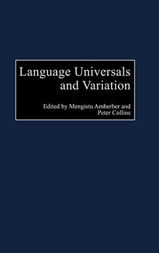 Language Universals and Variation (Perspectives on Cognitive Science)