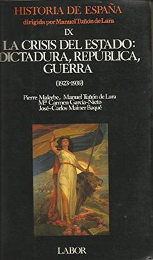 Crisis del estado: dictadura, republica, Guerra 1923-1939. h. esp. IX