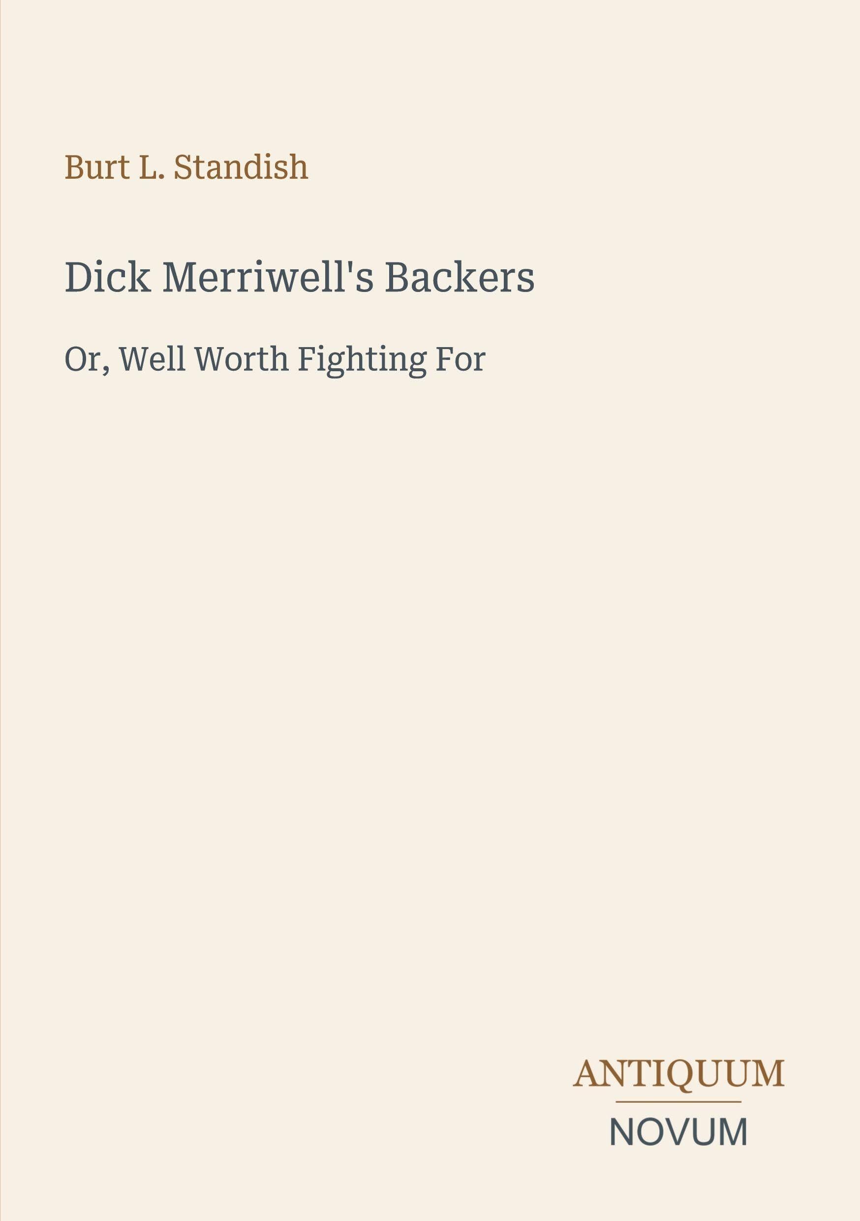 Dick Merriwell's Backers