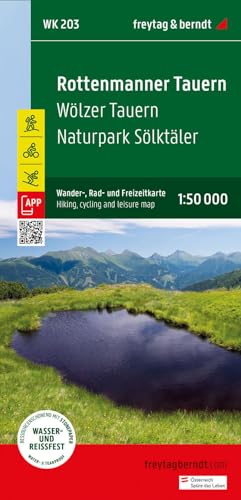 Rottenmanner Tauern, Wander-, Rad- und Freizeitkarte 1:50.000, freytag & berndt, WK 0203: Wölzer Tauern - Naturpark Sölktäler, mit Infoguide, GPX ... (freytag & berndt Wander-Rad-Freizeitkarten)